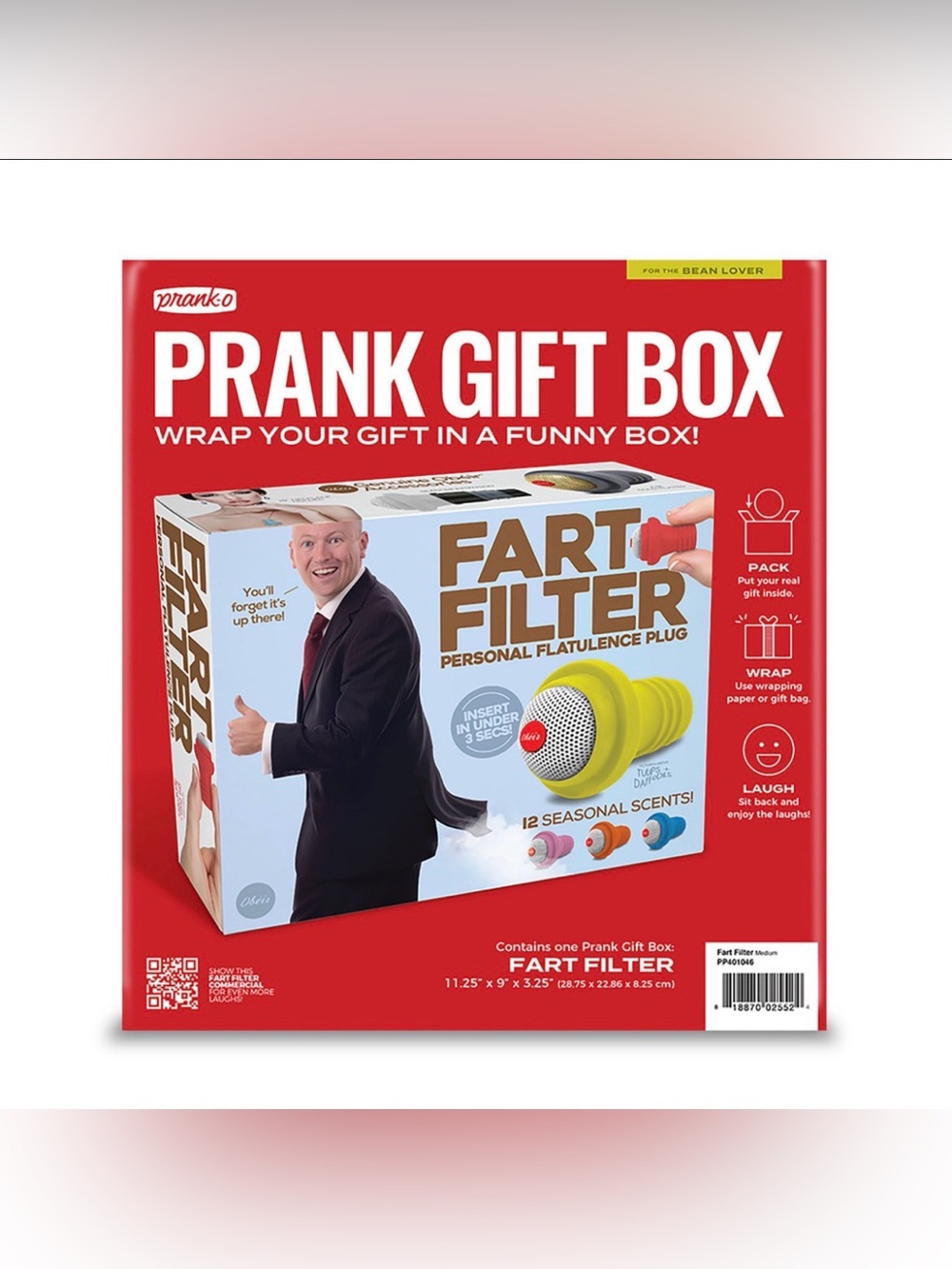 Prank-O "Fart Filter" Prank Gift Box NWT
